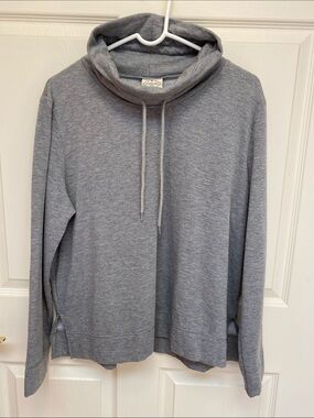 St. John's Bay Gray Cowl Neck Pullover Hoodie